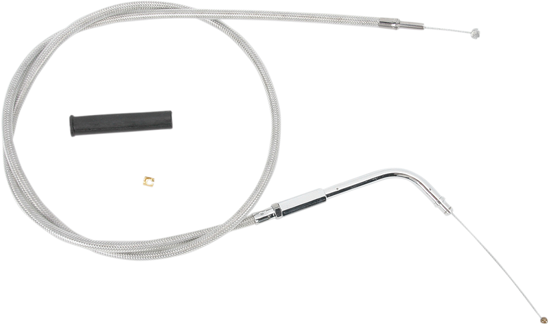 DRAG SPECIALTIES Stainless Braided Throttle Cable - 33-3/4"