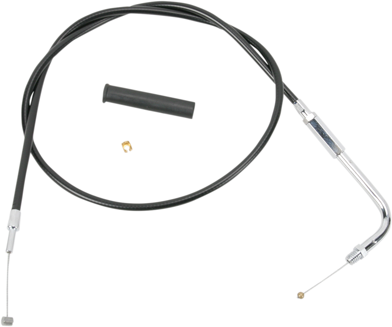 DRAG SPECIALTIES Black Vinyl Throttle Cable - 33-3/4"