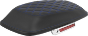 SADDLEMEN Saddlebag Lid Covers - Lattice - Blue Stitch - FLH/FLT '14-'25 L870-14-18401