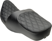 SLYFOX Chariot Seat - Black Double Diamond Stitch - Black Logo - FLH/FLT '09-'23.5 4723C