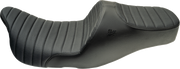 SLYFOX Chariot Seat - Black Classic Stitch - Black Logo - FLH/FLT '09-'23.5 4723A