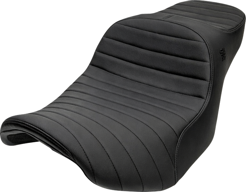 SLYFOX Chariot Seat - Black Classic Stitch - Black Logo - FLH/FLT '23.5-'26 4729A