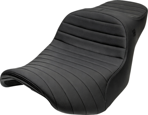 SLYFOX Chariot Seat - Black Classic Stitch - Black Logo - FLH/FLT '23.5-'26 4729A