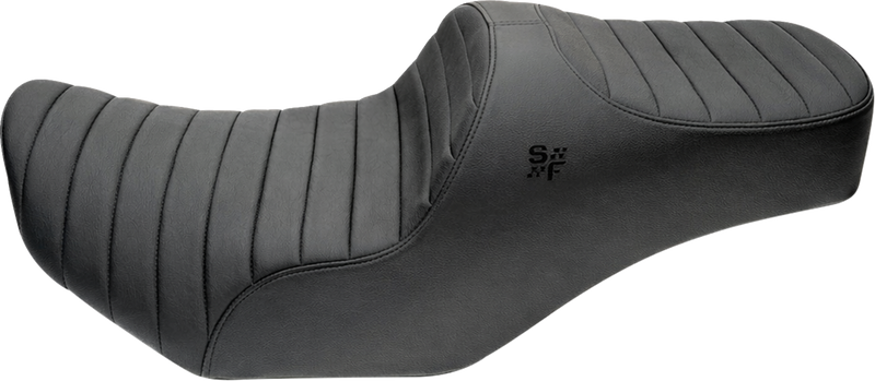 SLYFOX Chariot Seat - Black Classic Stitch - Black Logo - FLH/FLT '23.5-'26 4729A