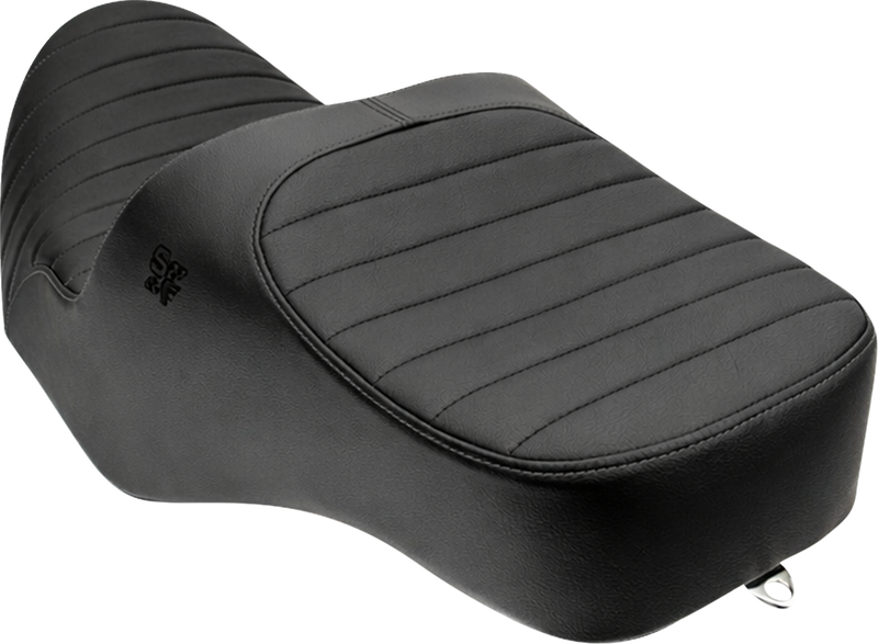 SLYFOX Chariot Seat - Black Classic Stitch - Black Logo - FLH/FLT '23.5-'26 4729A