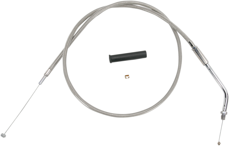 DRAG SPECIALTIES Stainless Braided Throttle Cable - 36"