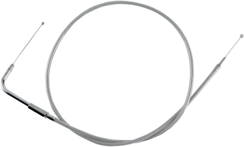 DRAG SPECIALTIES Stainless Braided Throttle Cable - 42-1/2"