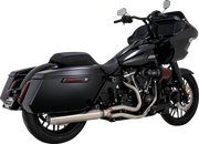 VANCE & HINES 2-into-1 Gaslighter Exhaust System without Heat Shields - M8 Touring - Brushed 27347