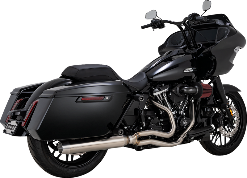 VANCE & HINES 2-into-1 Gaslighter Exhaust System without Heat Shields - M8 Touring - Brushed 27347