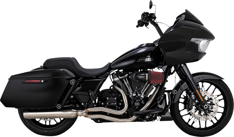 VANCE & HINES 2-into-1 Gaslighter Exhaust System without Heat Shields - M8 Touring - Brushed 27347