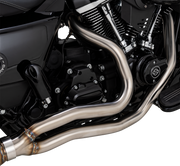 VANCE & HINES 2-into-1 Gaslighter Exhaust System without Heat Shields - M8 Touring - Brushed 27347