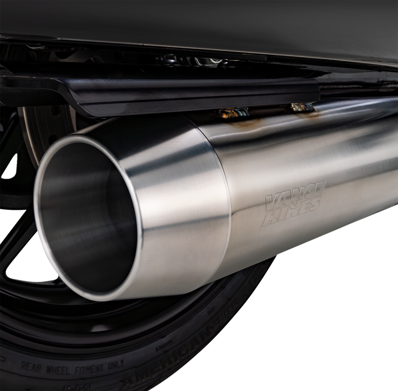 VANCE & HINES 2-into-1 Gaslighter Exhaust System without Heat Shields - M8 Touring - Brushed 27347
