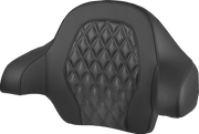 SADDLEMEN Tour-Pak® Backrest Pad - Lattice Stitch - Black Stitch - FL '14-'25 814-07-20700