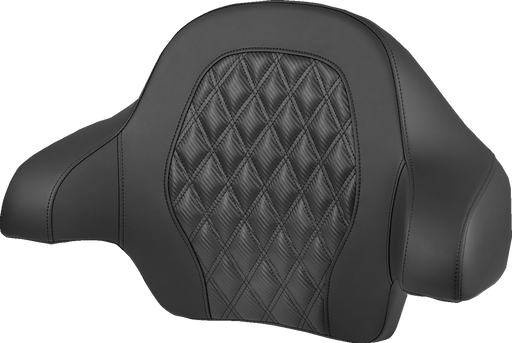 SADDLEMEN Tour-Pak® Backrest Pad - Lattice Stitch - Black Stitch - FL '14-'25 814-07-20700