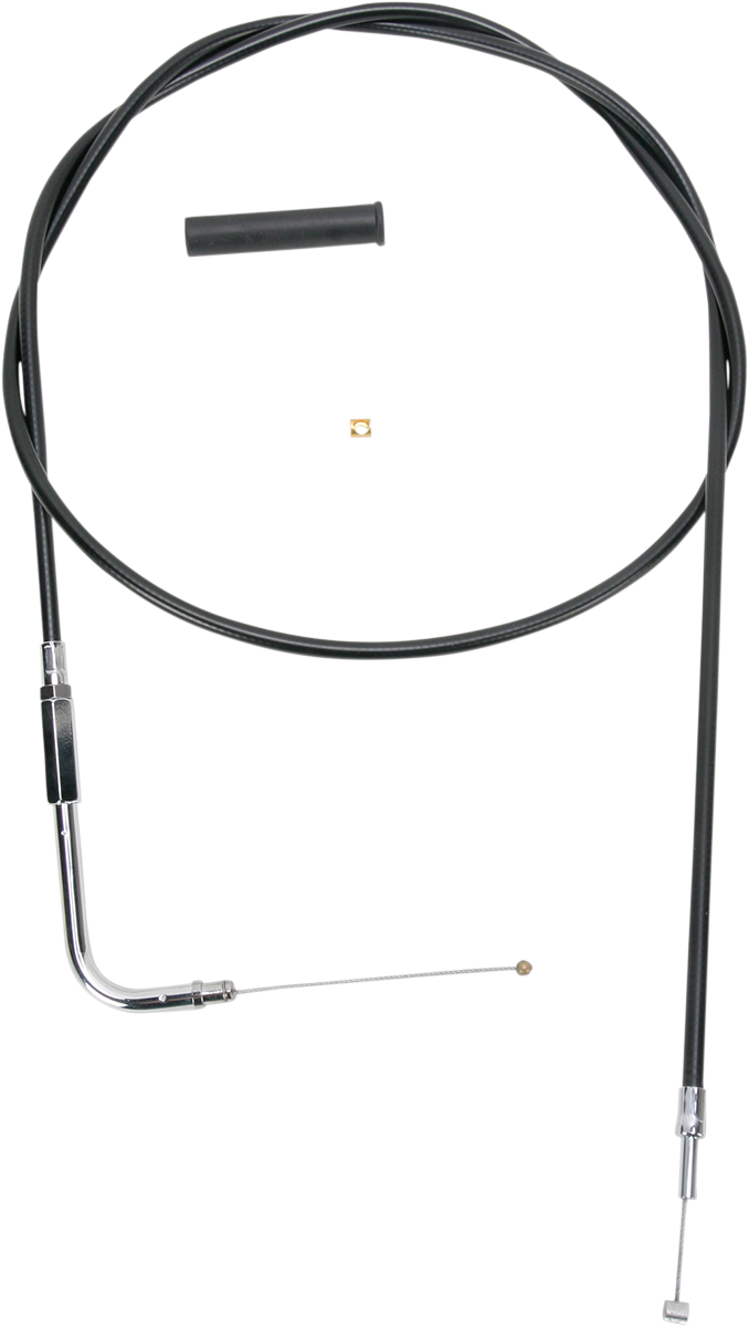 DRAG SPECIALTIES Black Vinyl Throttle Cable - 56"