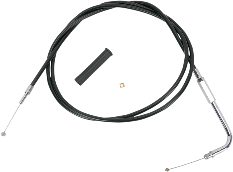 DRAG SPECIALTIES Black Vinyl Throttle Cable - 58"