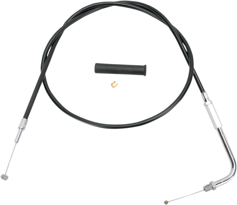 DRAG SPECIALTIES Black Vinyl Throttle Cable - 48"