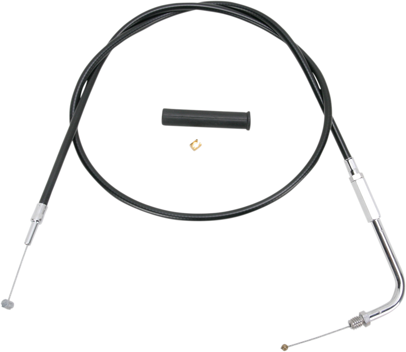 DRAG SPECIALTIES Black Vinyl Throttle Cable - 48"