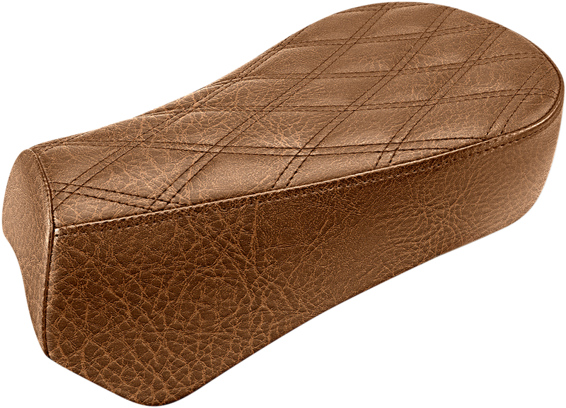 SADDLEMEN Renegade Pillion Pad - Lattice Stitched - Brown - Scout Bobber/Rogue '18-'24