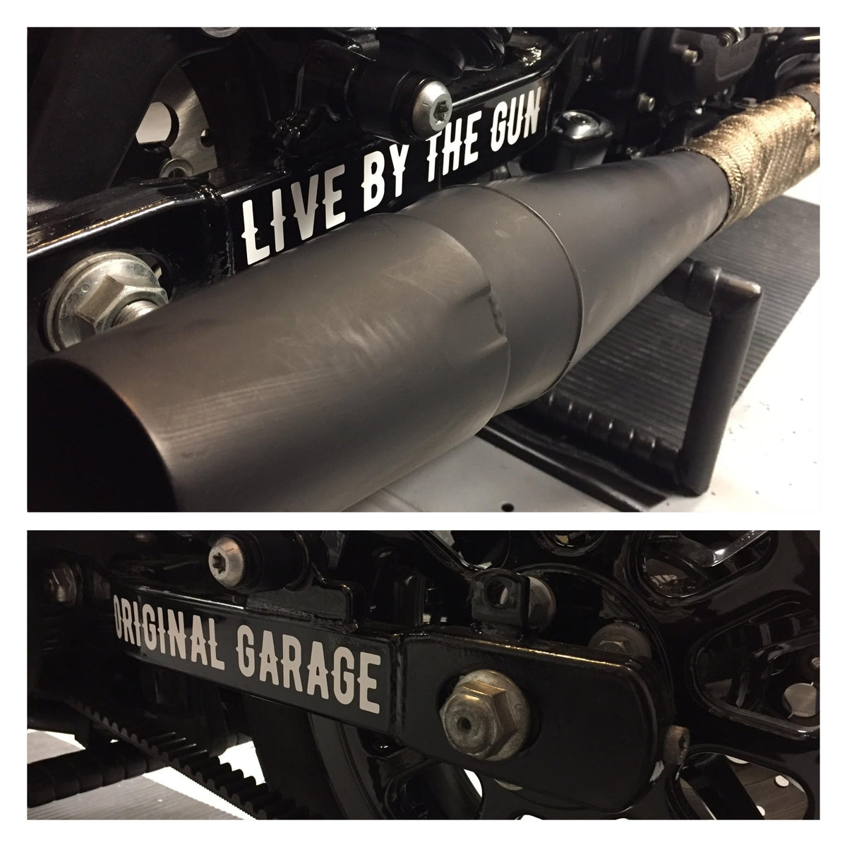 OG - Live By The Gun Dyna Swingarm Stickers — Lifestyle Cycles