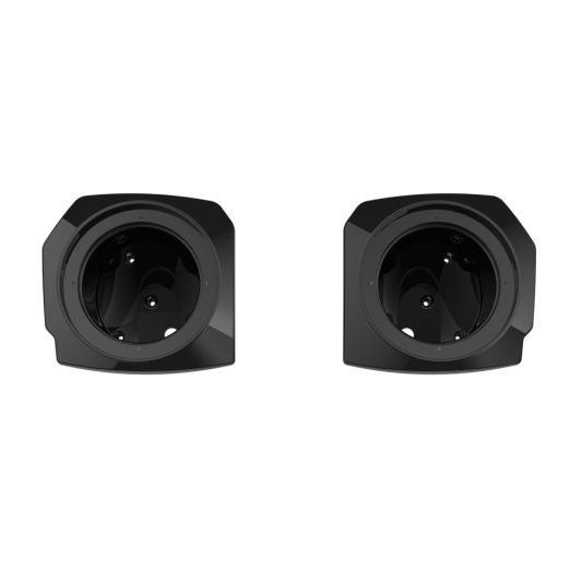 ADVANBLACK 6.5" Speaker Pods for 23.5 Up Harley Touring Models - Vivid Black