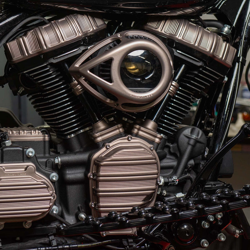 ARLEN NESS Tear Series Clear Air Cleaner Kit - Titanium Anodized