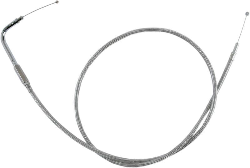 DRAG SPECIALTIES Replacement Throttle Idle Cable - Stainless Braided - 42-1/2"
