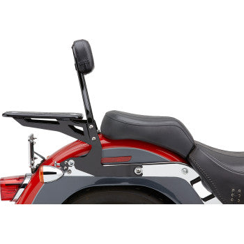 COBRA Detachable Backrest Kit - 14" - Black - Softail '00-'06