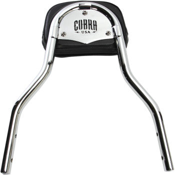 COBRA Detachable Backrest Kit - 14" - Chrome - Softail '06-'17