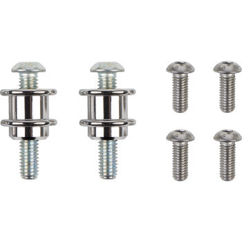 COBRA Detachable Backrest Kit - 14" - Round - Black - Dyna '06-'17