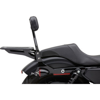 COBRA Detachable Backrest Kit - 14" - Round - Black - XL '04-'19