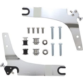 COBRA Detachable Backrest Kit - 14" - Round - Chrome - Softail '18-'19