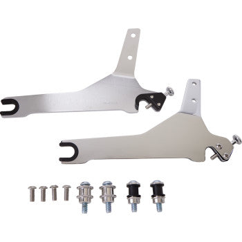 COBRA Detachable Backrest Kit - 14" - Round - Chrome - Softail '18-'20