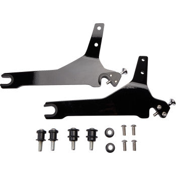 COBRA Detachable Backrest Kit - 14" - Round - Black - Softail '18-'20