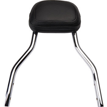 COBRA Detachable Backrest Kit - 14" - Round - Chrome - FXLR '18-'20