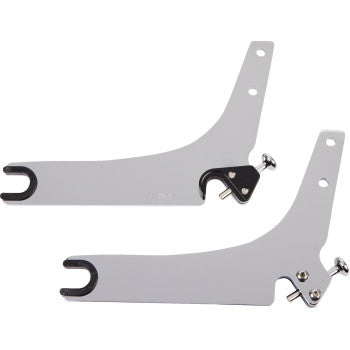 COBRA Detachable Backrest Kit - 14" - Round - Chrome - FLHC/S '18-'20