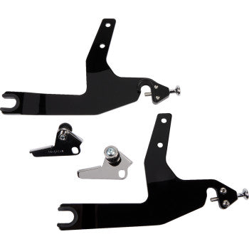 COBRA Detachable Backrest Kit - 11" - Square - Black - Softail