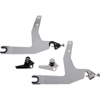 COBRA Detachable Backrest Kit - 11" - Square - Chrome - Softail '06-'17