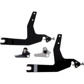 COBRA Detachable Backrest Kit - 11" - Square - Black - Softail '06-'17