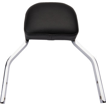 COBRA Detachable Backrest Kit - 11" - Round - Chrome - FXLR '18-'20