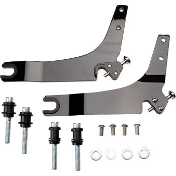 COBRA Detachable Backrest Kit - 14" - Square - Black - FLHC/S '18-'20