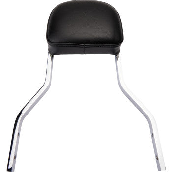 COBRA Detachable Backrest Kit - 14" - Square - Chrome - FLSB '18-'20