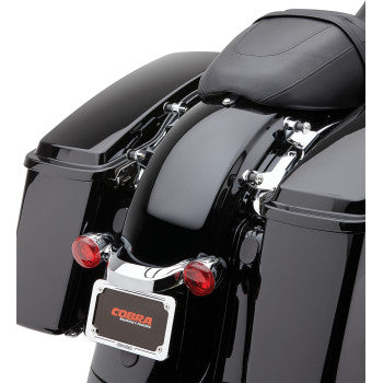 COBRA Docking Kit for Detachable Backrest - Mounting Kit - Chrome - Touring '09-'13