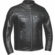 The Men's PREMIUM Leather Jacket by Unik Leather Apparel is a high-quality garment made from durable buffalo leather. 