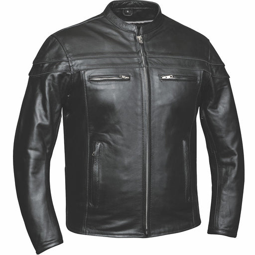 The Men's PREMIUM Leather Jacket by Unik Leather Apparel is a high-quality garment made from durable buffalo leather. 