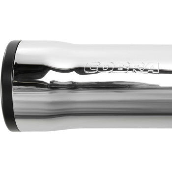 COBRA RPT 3" Slip-On Mufflers - Chrome - Softail '05-'17