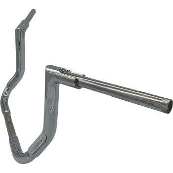 FAT BAGGERS INC. 1-1/2" EZ Install Flat Top Handlebar - 12" - Chrome