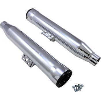 COBRA RPT 3" Slip-On Mufflers - Chrome - Softail '18-'22