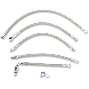 DRAG SPECIALTIES Oil Line Kit - Stainless Steel - FXR '91-'94
