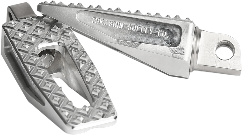 THRASHIN SUPPLY CO. Front/Rear P-54 Slim Footpegs - Natural - 1.375" - 1941-2019 TOURING, SOFTAIL, SPORTSTER, DYNA MODELS